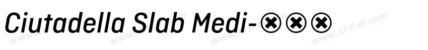 Ciutadella Slab Medi字体转换